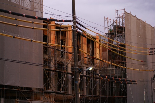 construction en feu